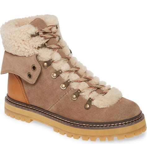 women's shearling boots